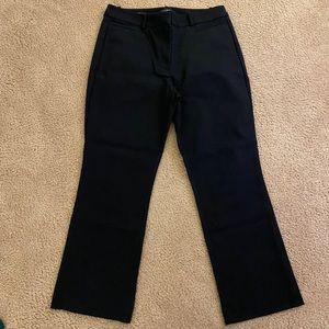 Black High Waisted Curvy Loft Chino Ankle Pants